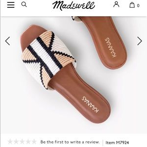 Kaanas Bronte Handwoven Cotton Sandals